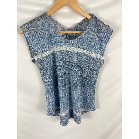 Bobeau Twist Back Knit Top size SP - Picture 3 of 6